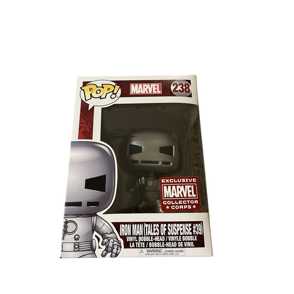 Funko Pop Marvel Iron Man Tales of Suspense 39 Silver‎ 238 Collector Corps